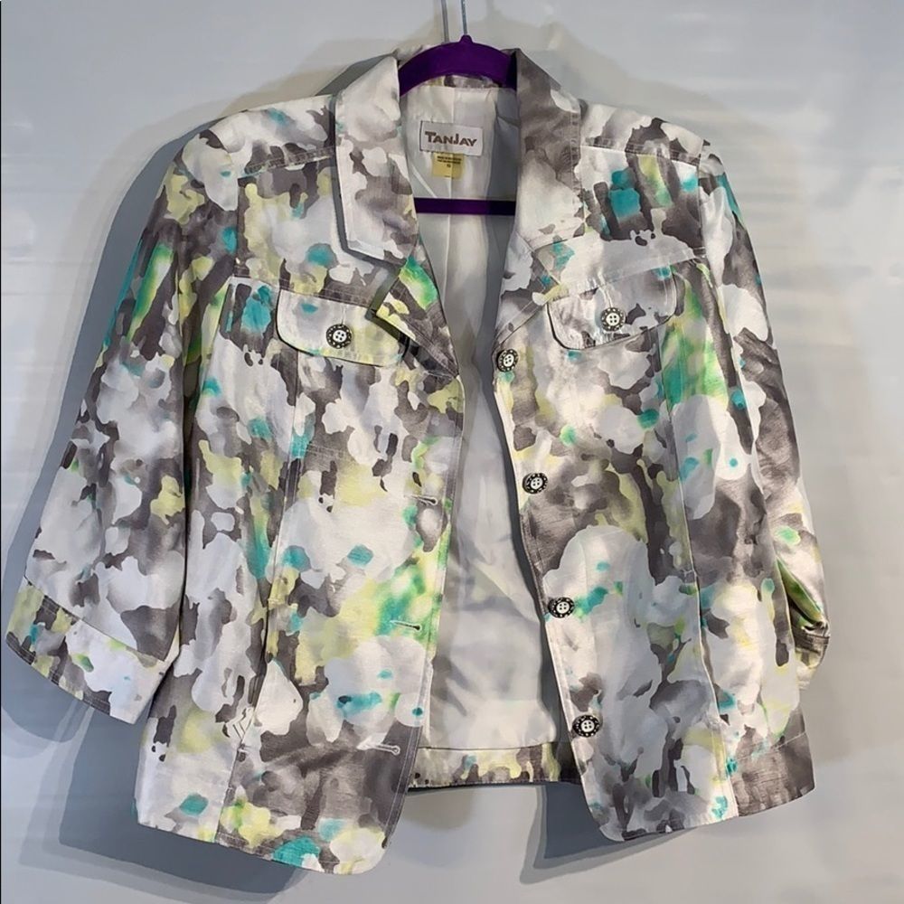 Abstract Print Jacket - Picture 1 of 4